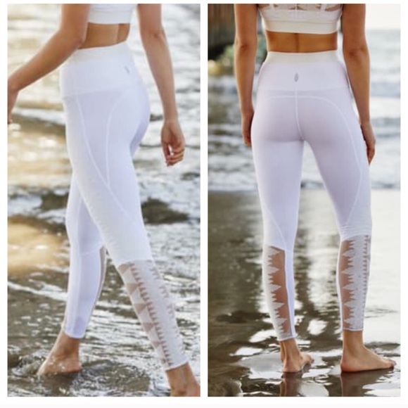 Free People Pants - Free People Riptide Embroidery High Rise Leggings